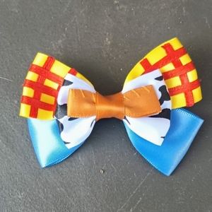Disney Toy Story Cowboy Woody Jessie Bow Hair Clip Accessory Costume Collectable